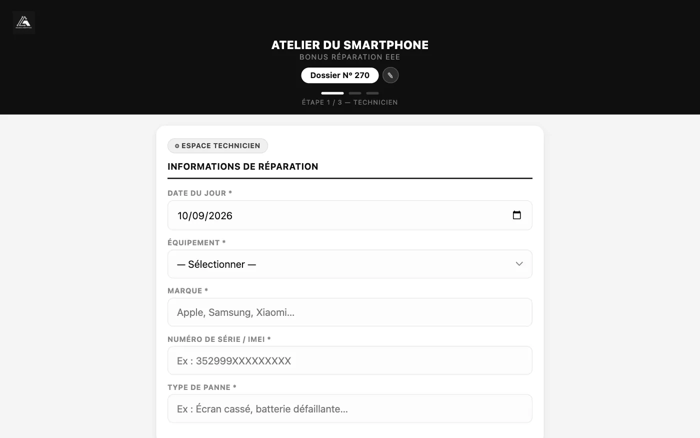 Parcours bonus réparation sur tablette — Atelier du Smartphone