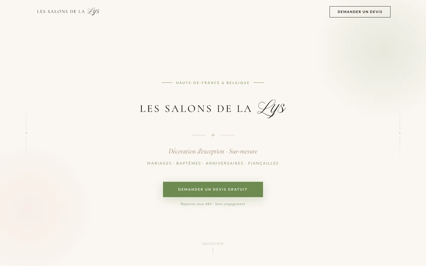 Site Les Salons de la Lys